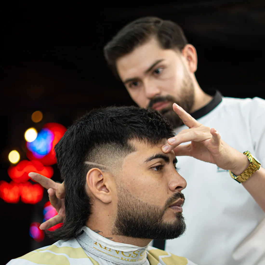 Mullet con textura